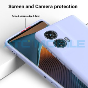Ochrann&yacute; kryt Shield4U Silicone Liquid Motorola Edge 50 Fusion (XT2429) fialov&yacute;
