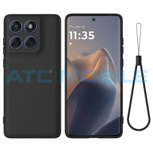 Ochrann&yacute; kryt Shield4U Silicone Liquid Motorola Edge 60 Fusion (XT2503) čern&yacute;