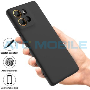 Ochrann&yacute; kryt Shield4U Silicone Liquid Motorola Moto G86 5G (XT2527) čern&yacute;