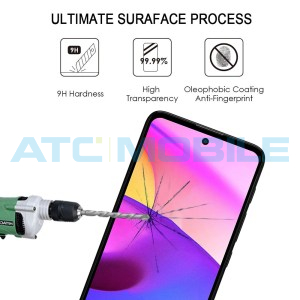 Tvrzen&eacute; sklo Shield4U Motorola Moto E30, E40, G22 Full-Glue čern&eacute; 2,5D