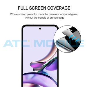 Tvrzen&eacute; sklo Shield4U Motorola G23 4G (XT2333) Full-Glue čern&eacute; 2,5D