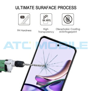Tvrzen&eacute; sklo Shield4U Motorola G23 4G (XT2333) Full-Glue čern&eacute; 2,5D