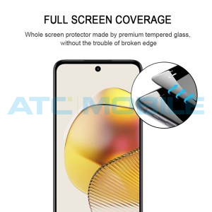 Tvrzen&eacute; sklo Shield4U Motorola Moto G73 5G Full Screen&Glue čern&eacute; 2,5D