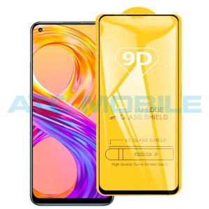 Tvrzen&eacute; sklo Shield4U Realme 8, 8 Pro, 9 Pro+ Full-Glue čern&eacute; 2,5D