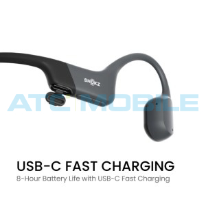 Shokz OpenRun mini bluetooth sluch&aacute;tka před u&scaron;i, čern&aacute; (USB-C)