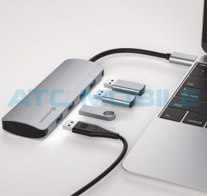 SWISSTEN USB-C Hub 4v1 (4x USB 3.0) hlin&iacute;k