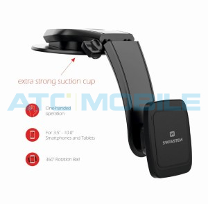 Drž&aacute;k SWISSTEN S-GRIP M5-R1 univerz&aacute;ln&iacute;, magnetick&yacute;, palubn&iacute; deska