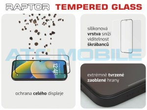 Temperovan&eacute; 3D sklo Raptor Diamond Ultra Clear Samsung Galaxy A16 5G (SM-A166B) čern&eacute;