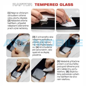Temperovan&eacute; 3D sklo Raptor Diamond Ultra Clear Samsung Galaxy A16 5G (SM-A166B) čern&eacute;