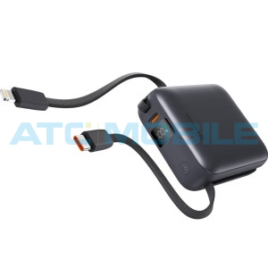 Powerbanka SWISSTEN SPACE 10000 mAh s integrovan&yacute;mi kabely (USB-C, Lightning)