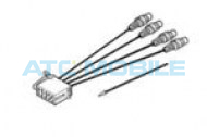 Adapt&eacute;r mini ISO - CINCH 2x RCA - nf. v&yacute;stup pro r&aacute;dia Blaupunkt; Grundig 