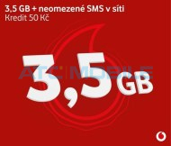 Vodafone karta Datuj 3,5GB + 50 Kč kredit