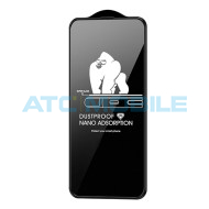 Tvrzen&eacute; sklo WEKOME Nano Dustproof iPhone 15 Plus, 16 Plus čern&eacute;