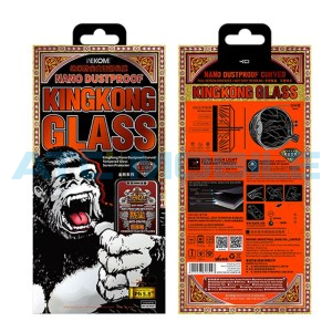 Tvrzen&eacute; sklo WEKOME Nano Dustproof iPhone 16 Pro Max čern&eacute;