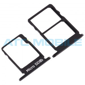 Drž&aacute;k SIM a microSD Nokia 5 (TA-1053, TA-1024, TA-1044, TA-1027) čern&yacute;, origin&aacute;ln&iacute;