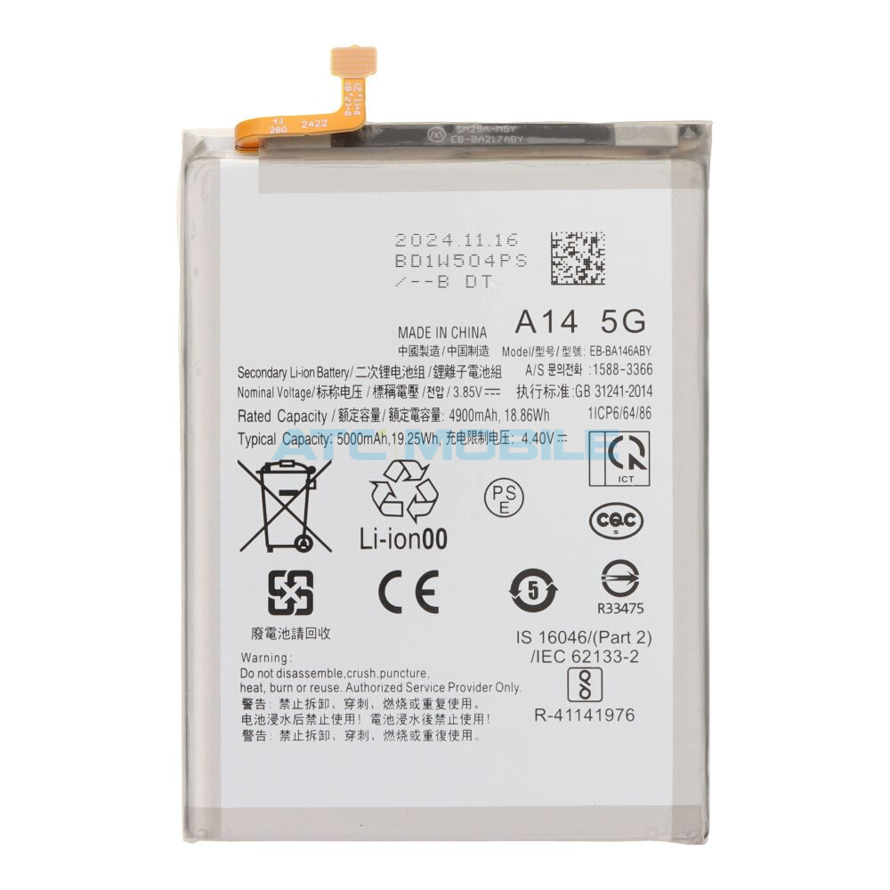 EB-BA146ABY-OEM Pouzdro Shield4U Samsung Galaxy A14 5G (SM-A146) otev&iacute;rac&iacute; čern&eacute;