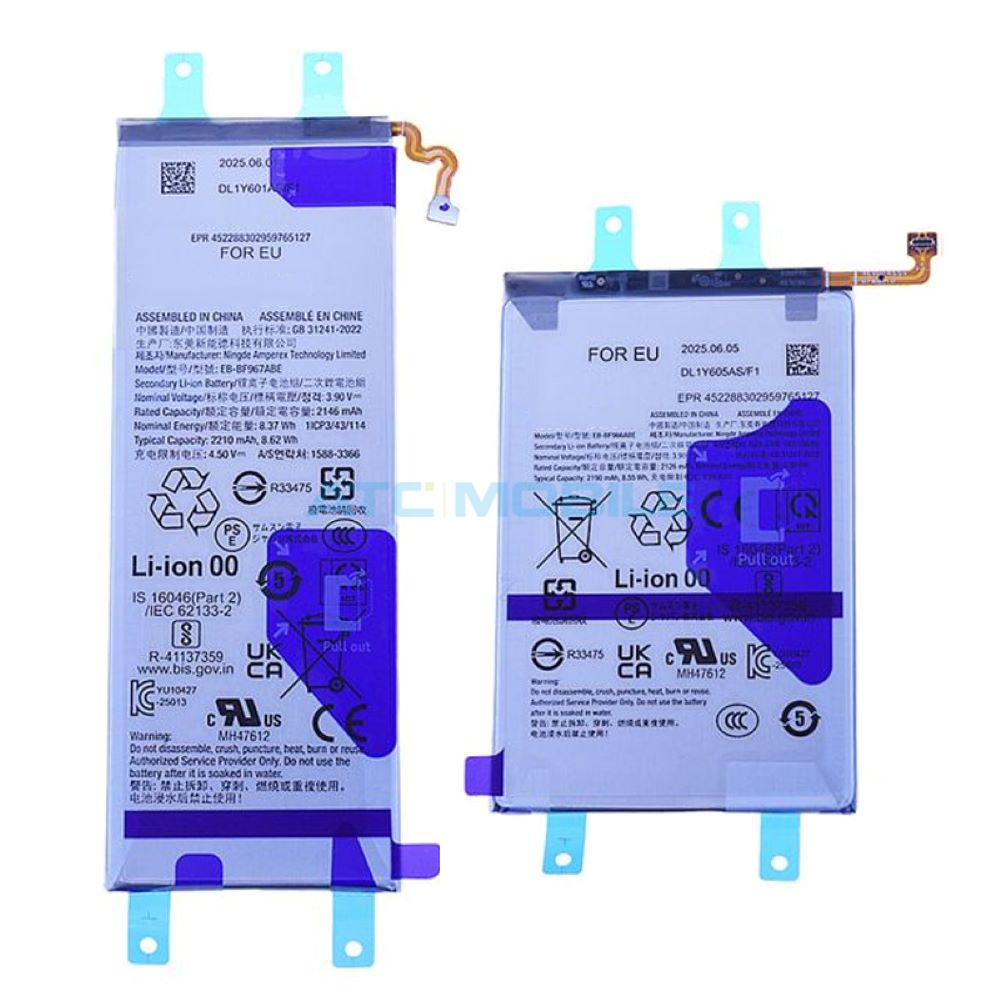 EB-BF966ABE Sklíčka kamer Samsung Galaxy Z Fold 7 (SM-F966) černé (3ks)