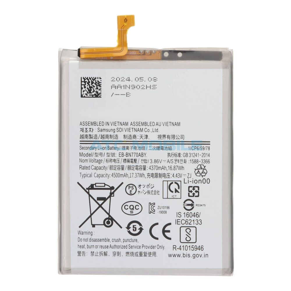 EB-BN770ABY-OEM USB-C modul s AV Samsung Galaxy Note 10 Lite (SM-N770) - GH96-13050A