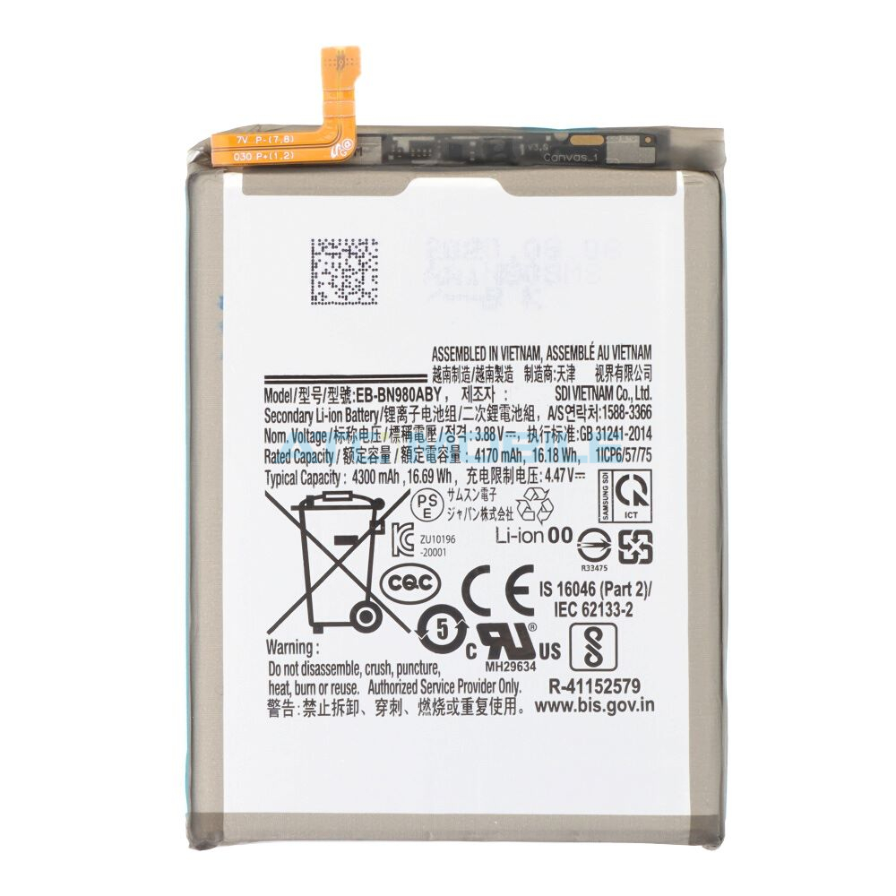 EB-BN980ABY Držák SIM (SIM Tray) Samsung Galaxy Note 20 (SM-N980, SM-N981) černý