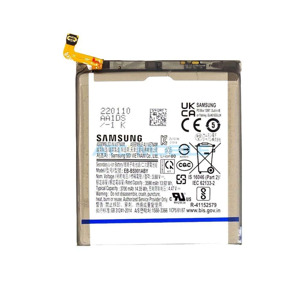 EB-BS901ABY-SP Zadní kryt Samsung Galaxy S22 5G (SM-S901B) černý