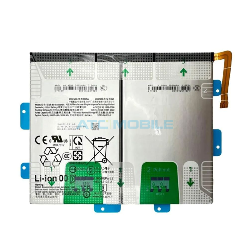 Baterie EB-BX526ABE Samsung Galaxy Tab S10 FE (SM-X520, X526) včetně lepení Baterie EB-BX526ABE Samsung Galaxy Tab S10 FE (SM-X520, X526) včetně lepení