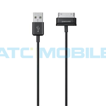 Samsung datový a nabíjecí kabel ECC1DP0U, 30pin->USB, pro tablety Samsung, černá - bulk ECC1DP0UBECSTD Samsung datový a nabíjecí kabel ECC1DP0U, 30pin->USB, pro tablety Samsung, černá - bulk