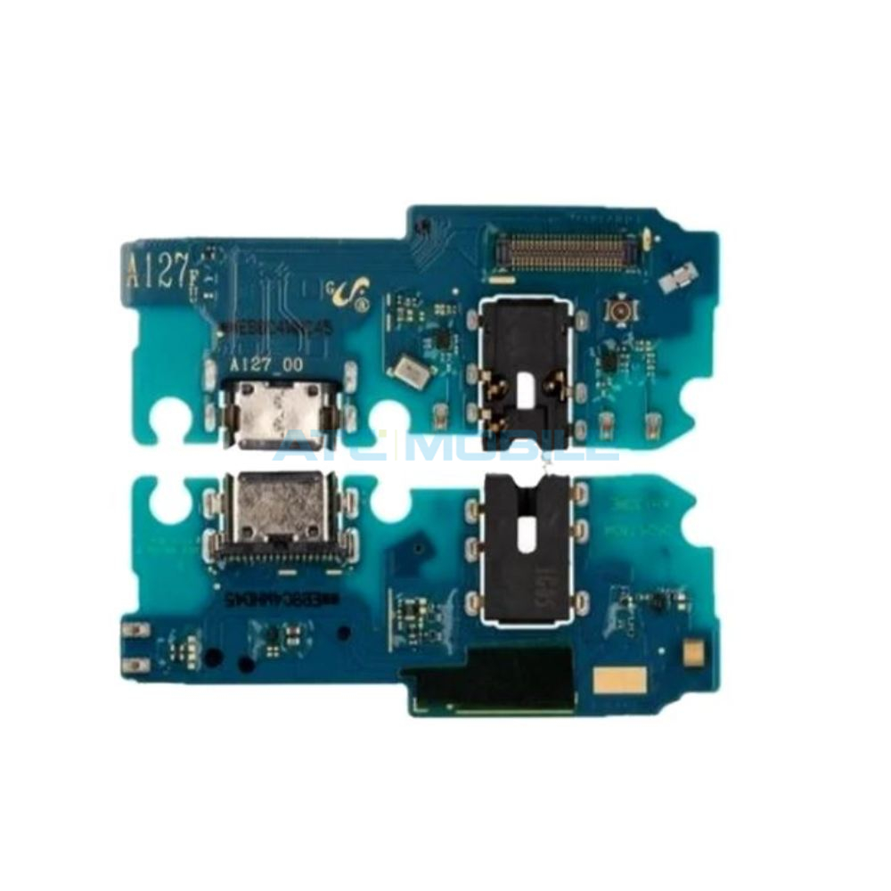SGA127-USBMOD Shockproof kryt Samsung Galaxy A12 (SM-A125, SM-A127) čern&yacute;/modr&yacute; s kroužkem