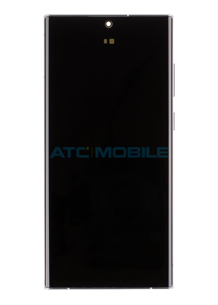 SGS908-LCDOWH Displej + dotyk + rám Samsung Galaxy S22 Ultra 5G (SM-S908B) černý (Phantom Black) Premium OLED