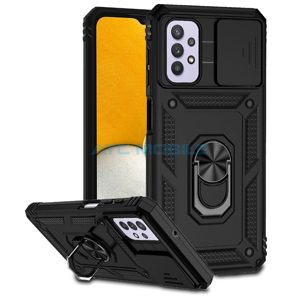 Shockproof Camera Sliding kryt Shield4U Samsung Galaxy A23 5G (SM-A236) s uzavřením kamery černý Shockproof Camera Sliding kryt Shield4U Samsung Galaxy A23 5G (SM-A236) s uzavřením kamery černý