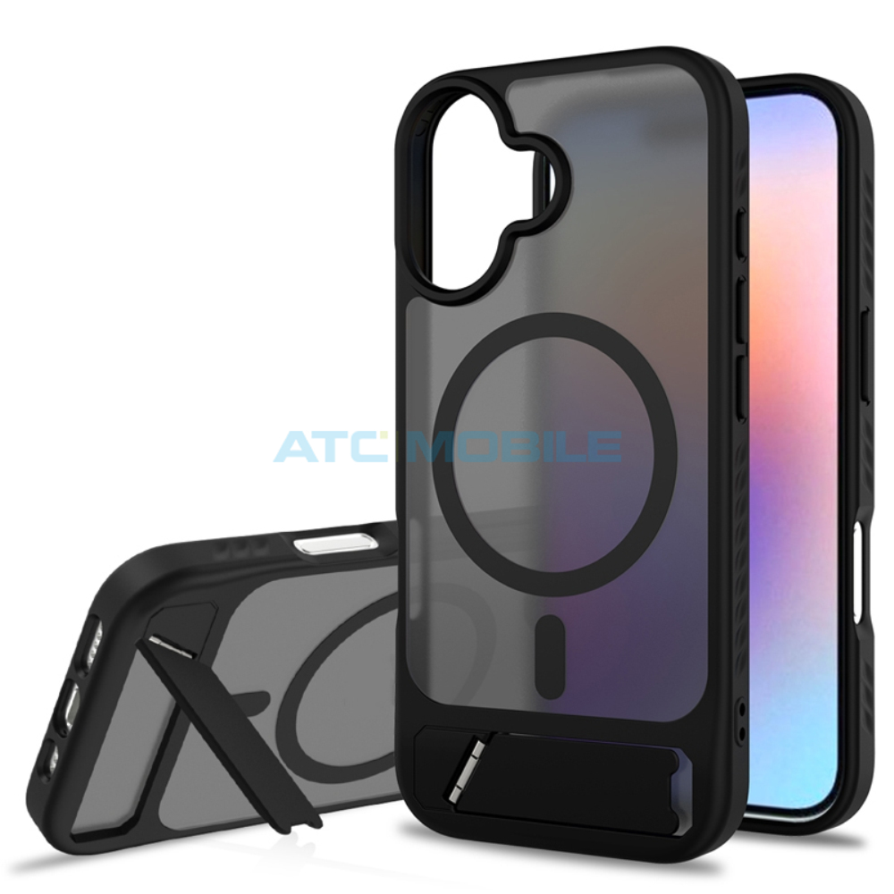 ATC-BCMS-IPH17BK Tvrzené sklo Shield4U iPhone 16 Pro, iPhone 17 Full-Glue černé 2,5D s aplikátorem