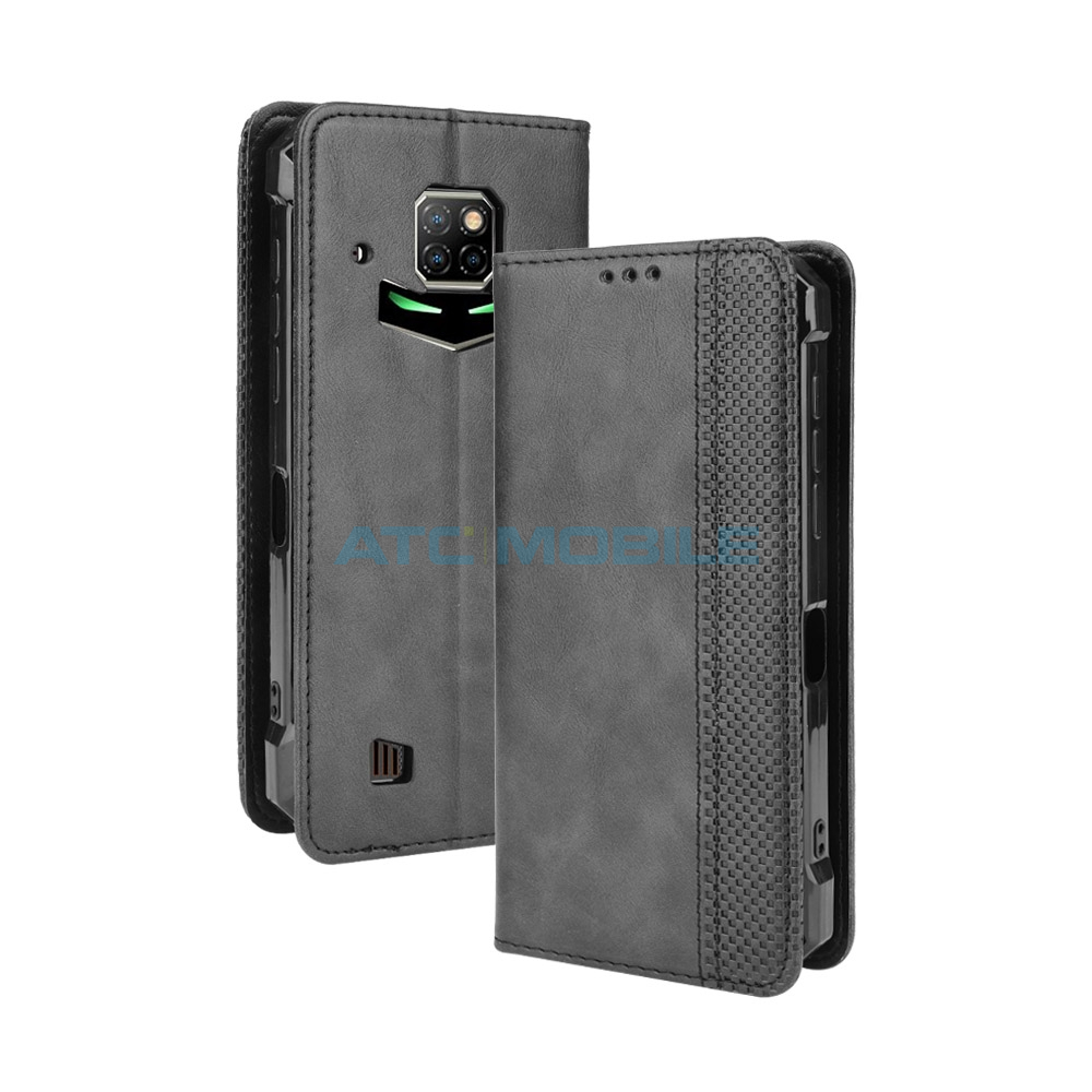 Pouzdro Shield4U Doogee S88 Pro, S88 Plus Magnetic Buckle Texture otevírací černé Pouzdro Shield4U Doogee S88 Pro, S88 Plus Magnetic Buckle Texture otevírací černé