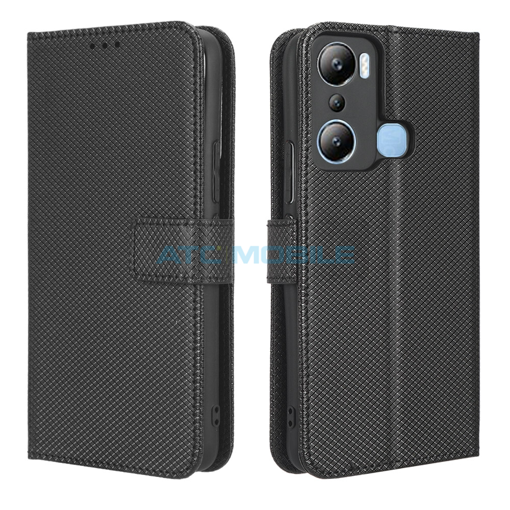 ATC-BOOK-INFH20iBK Pouzdro Shield4U Infinix Hot 20i (X665E) Diamond Texture otevírací, modrý