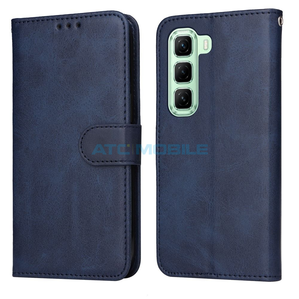 Pouzdro Shield4U Infinix Hot 50 5G (X6720) Classic Calf modré Pouzdro Shield4U Infinix Hot 50 5G (X6720) Classic Calf modré