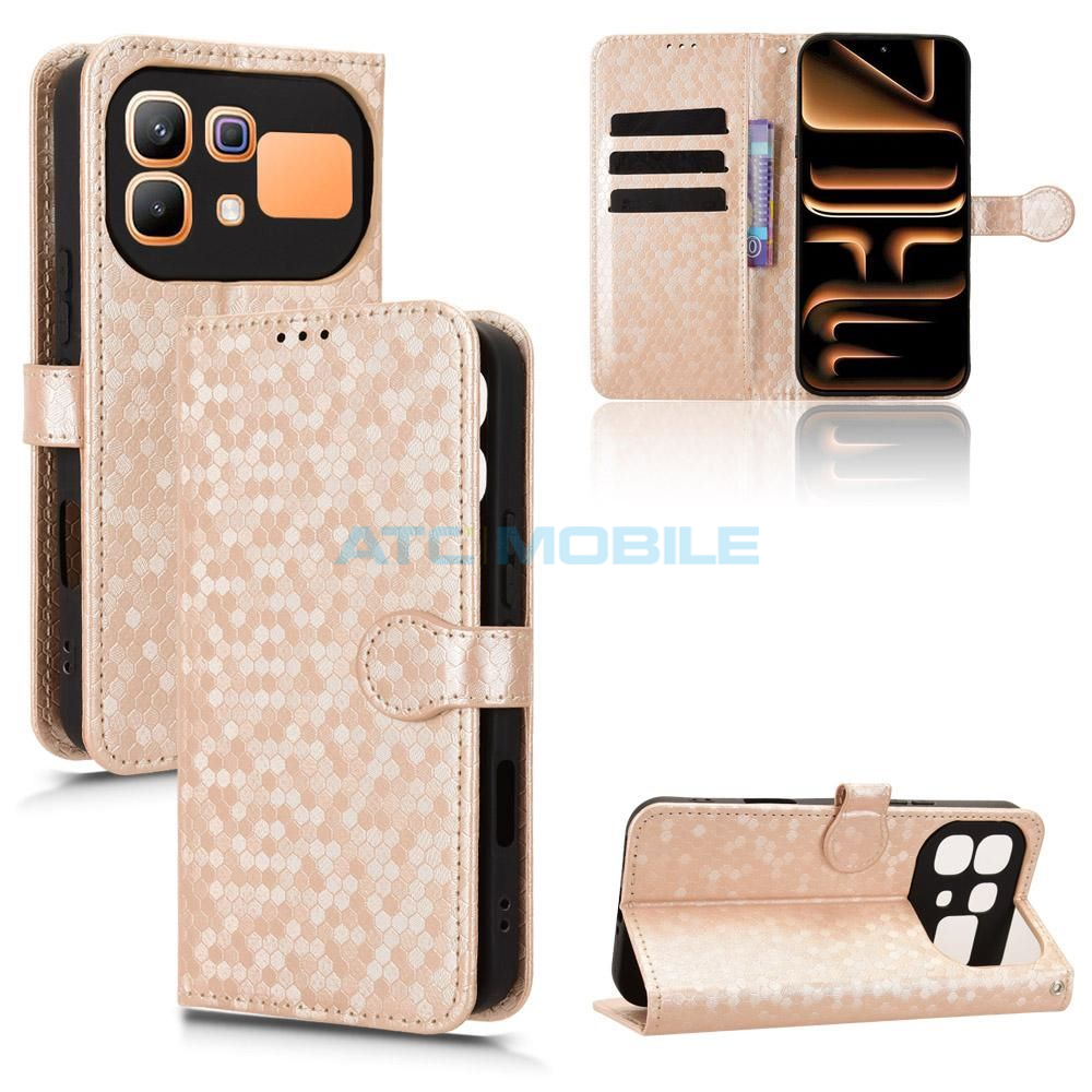 ATC-BOOK-INFN605GGD Pouzdro Shield4U Infinix Note 60 5G (X6879), Note 60 Pro 5G (X6878) Diamond Texture otevírací černé