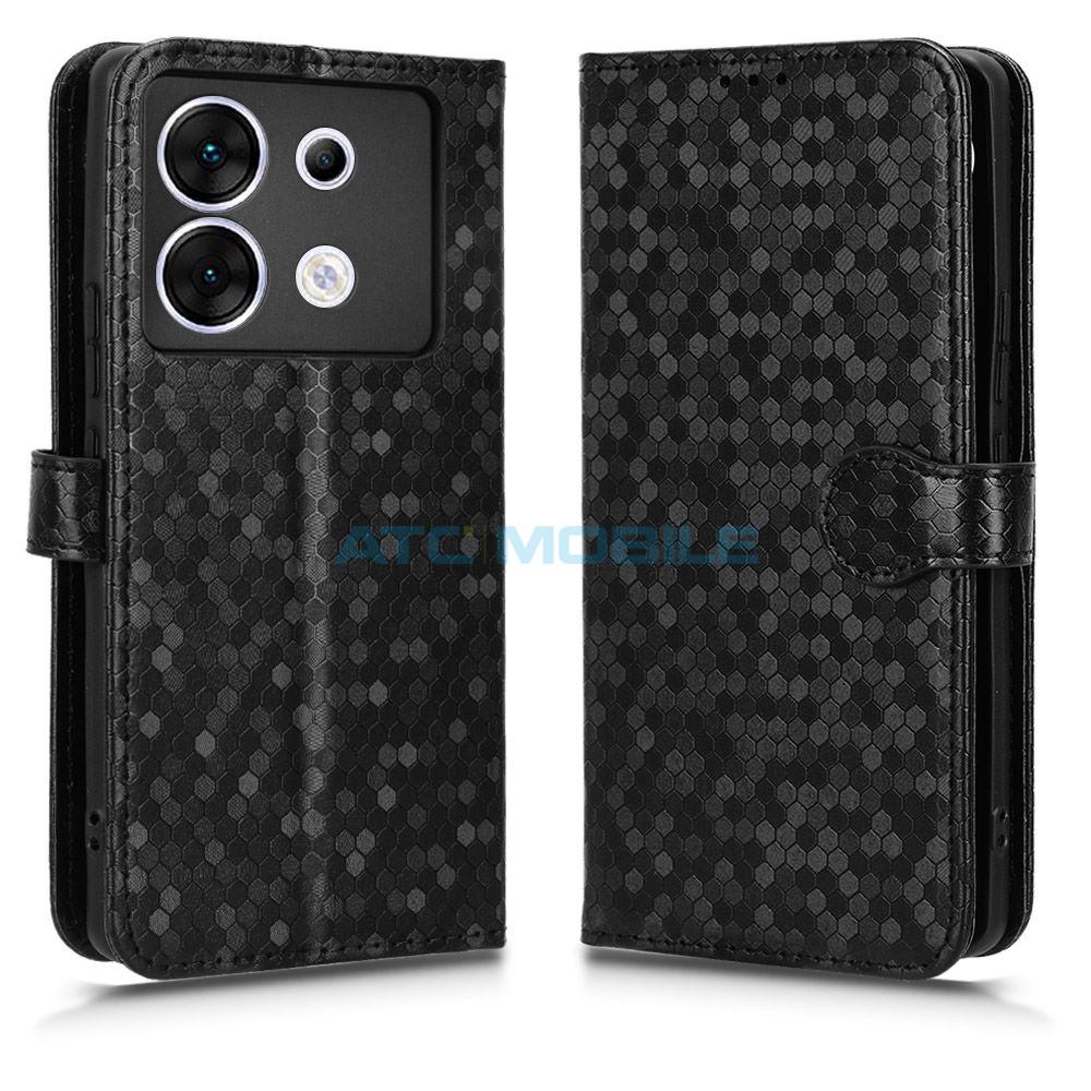 ATC-BOOK-INFZ305GHOBK Pouzdro Shield4U Infinix Zero 30 5G (X6731) Honeycomb otev&iacute;rac&iacute; modr&eacute;