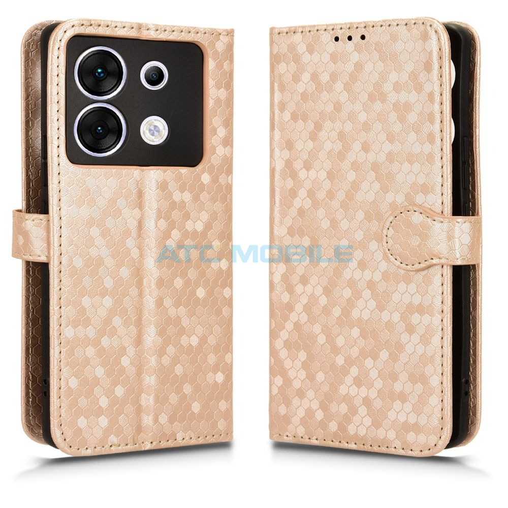 ATC-BOOK-INFZ305GHOGD Pouzdro Shield4U Infinix Zero 30 5G (X6731) Honeycomb otev&iacute;rac&iacute; modr&eacute;
