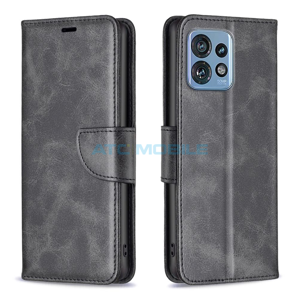 ATC-BOOK-MED30PBK Pouzdro Shield4U Motorola Edge 40 Pro (XT2301) Lambskin Texture otevírací modré