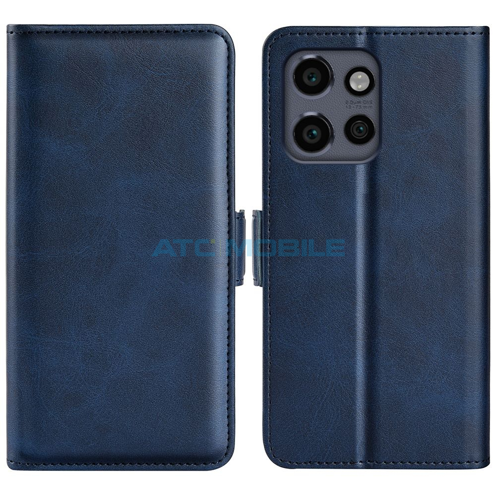 ATC-BOOK-MED50NMBL Shockproof Flannel Shield4U kryt Motorola Edge 50 Neo (XT2409), Edge 60 Neo (XT2509) černý