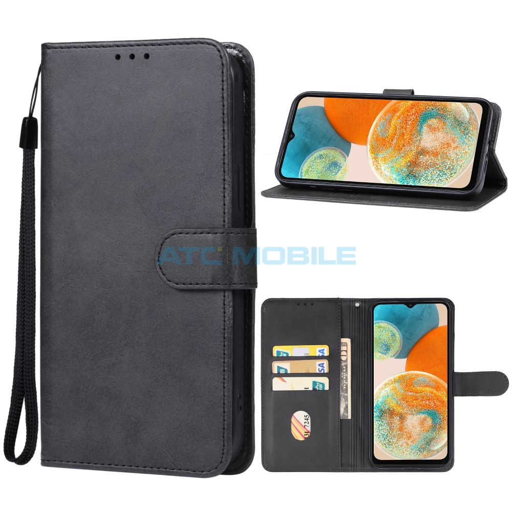 ATC-BOOK-SGA236BK Shockproof Camera Sliding kryt Shield4U Samsung Galaxy A23 5G (SM-A236) s uzavřením kamery černý