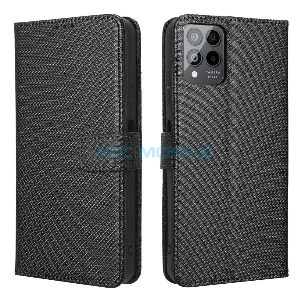 ATC-BOOK-TPH5GPBK Pouzdro Shield4U T Phone Pro 5G (2023) Diamond Texture otev&iacute;rac&iacute; modr&eacute;