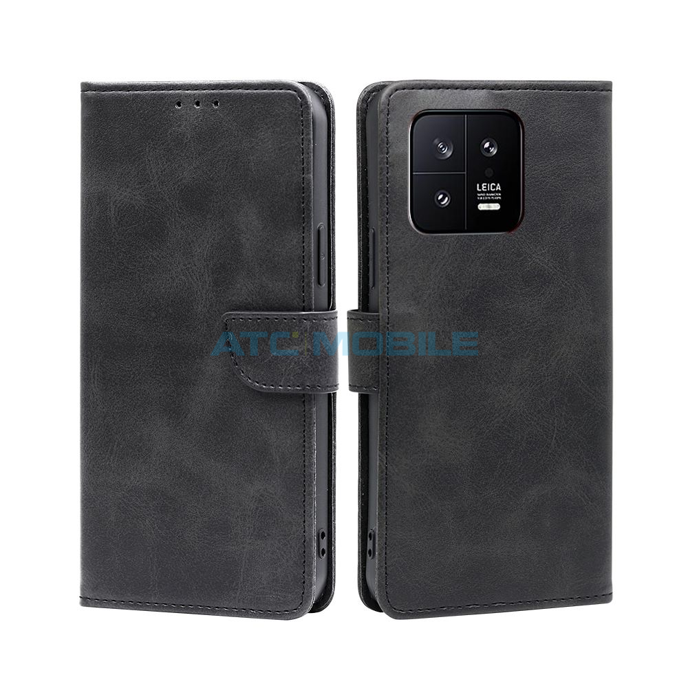 Pouzdro Shield4U Xiaomi 13 Calf Texture černé Pouzdro Shield4U Xiaomi 13 Calf Texture černé