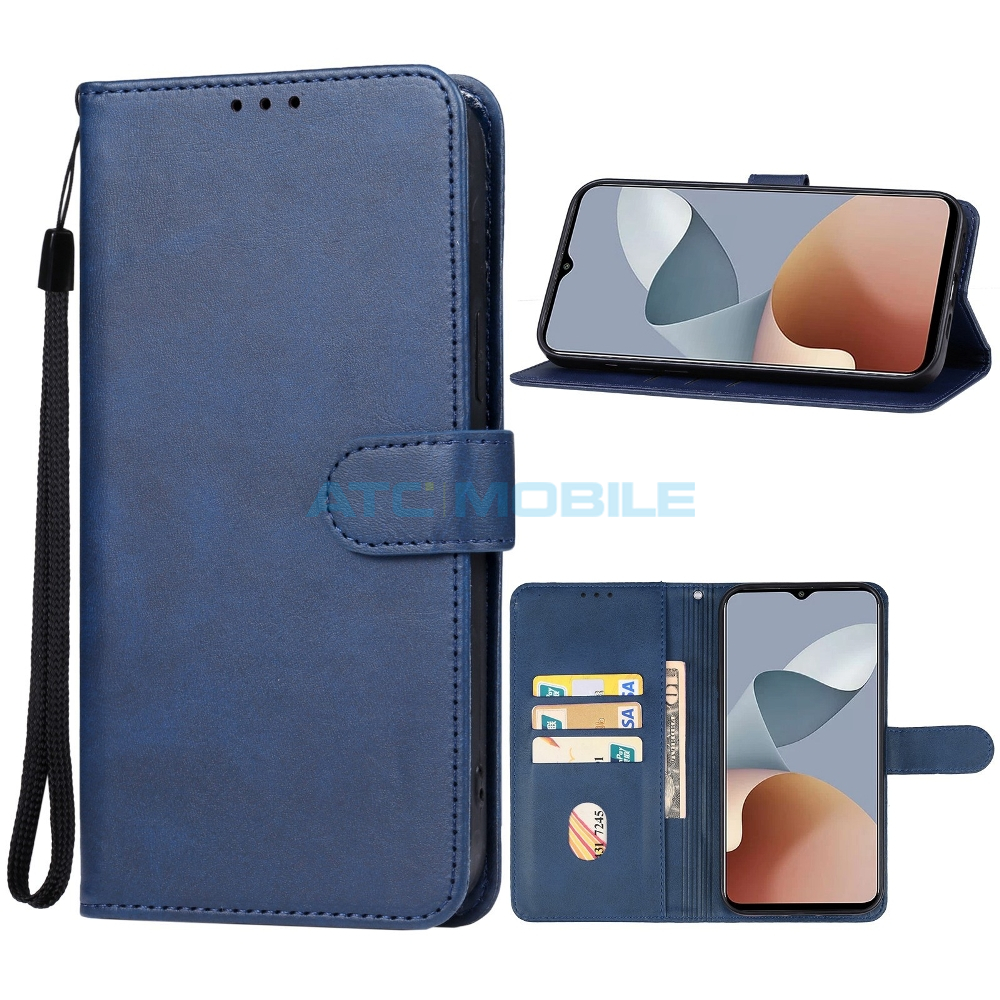 Pouzdro Shield4U ZTE Blade A73 4G, Blade V50S otevírací modré Pouzdro Shield4U ZTE Blade A73 4G, Blade V50S otevírací modré