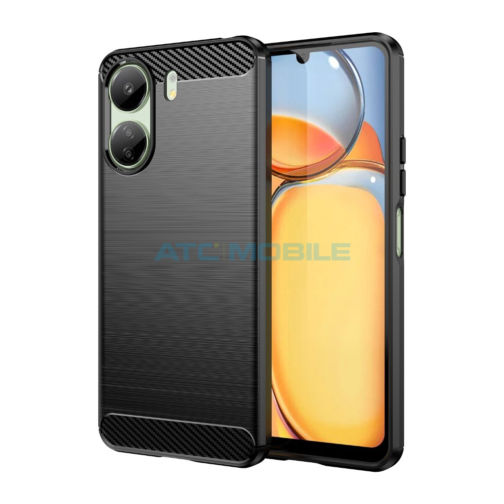ATC-CARBONBC-XIAR13CBK Pouzdro Shield4U Xiaomi Redmi 13C 4G, 5G Lambskin Texture otevírací modré