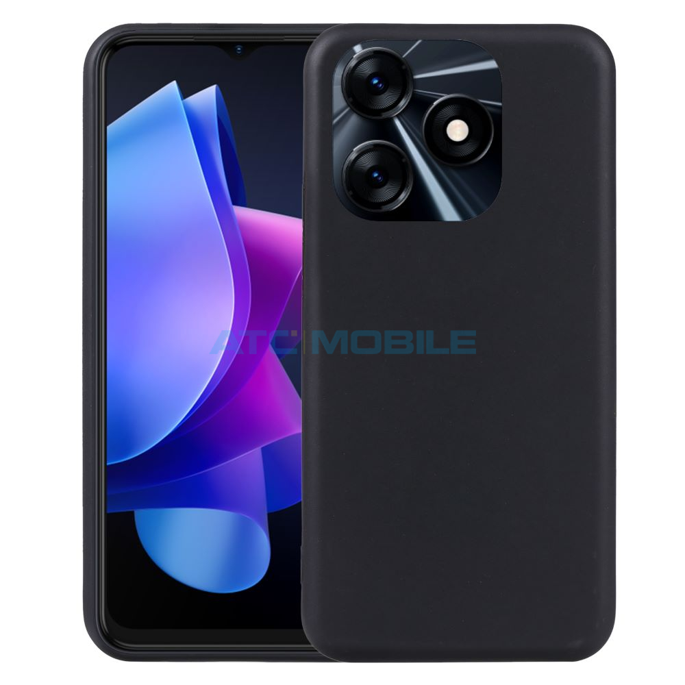 Silikonový kryt Shield4U Tecno Spark 10, 10C černý Silikonový kryt Shield4U Tecno Spark 10, 10C černý