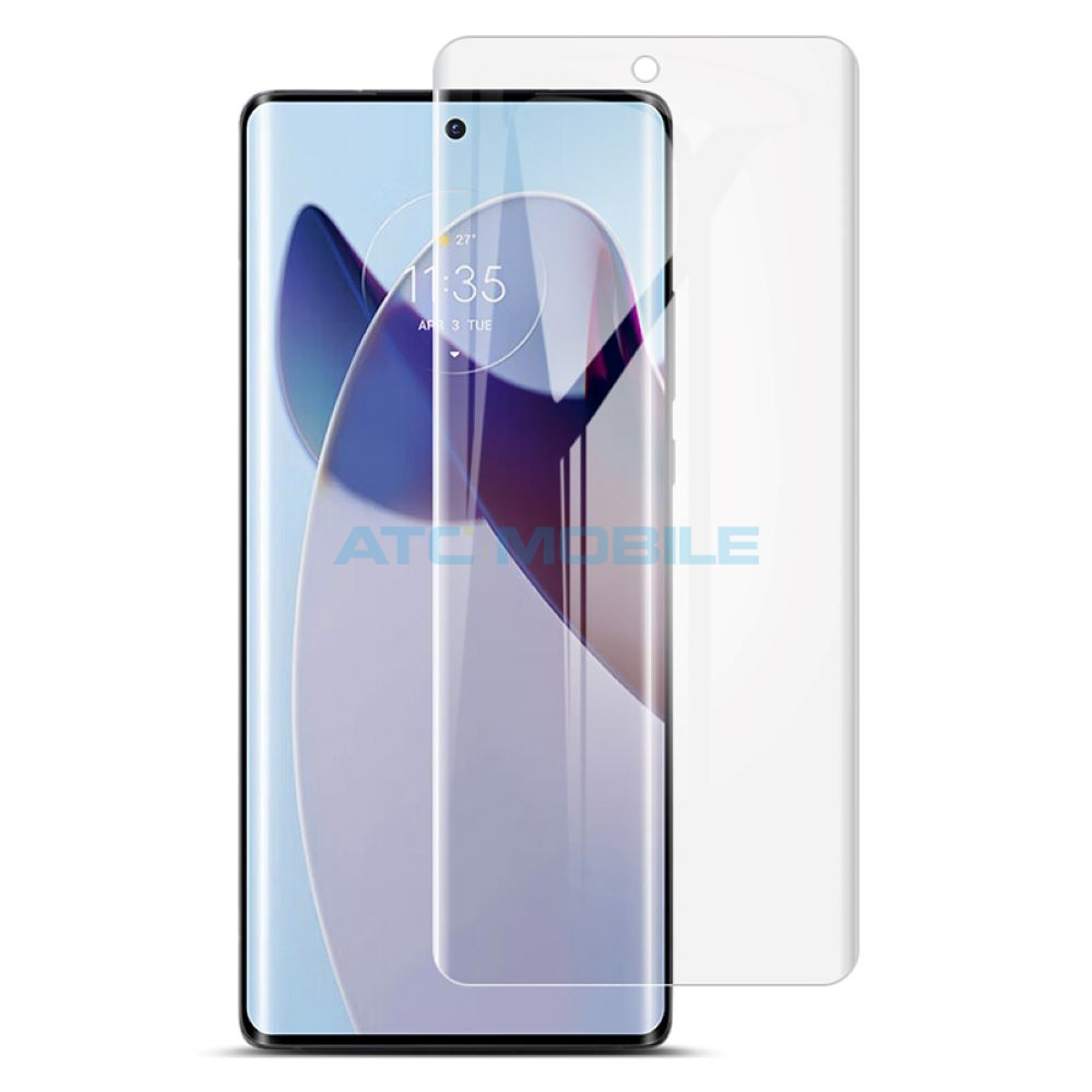 ATC-GLASSUV-MED40PTR Pouzdro Shield4U Motorola Edge 40 Pro (XT2301) Lambskin Texture otevírací modré