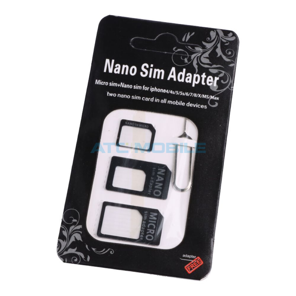 SIM adaptéry Shield4U (nanoSIM ->microSIM, SIM a microSIM->SIM) SH4U-SIMKITAD SIM adaptéry Shield4U (nanoSIM ->microSIM, SIM a microSIM->SIM)