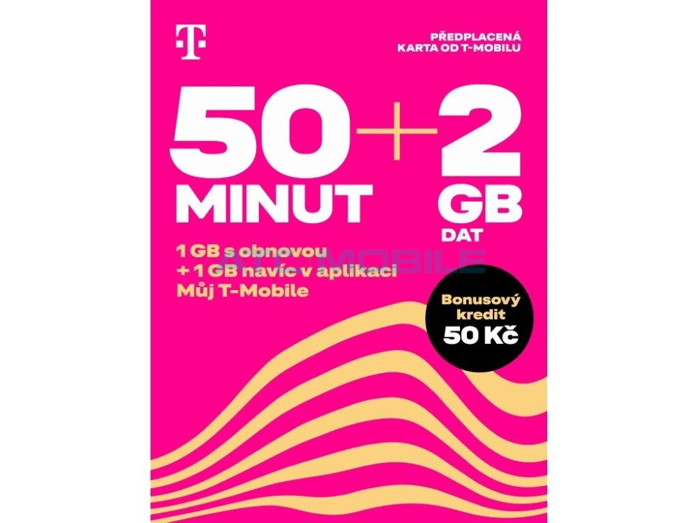 T-Mobile TWIST SIM karta ochutnávková s kreditem 50 Kč T-Mobile TWIST SIM karta ochutnávková s kreditem 50 Kč