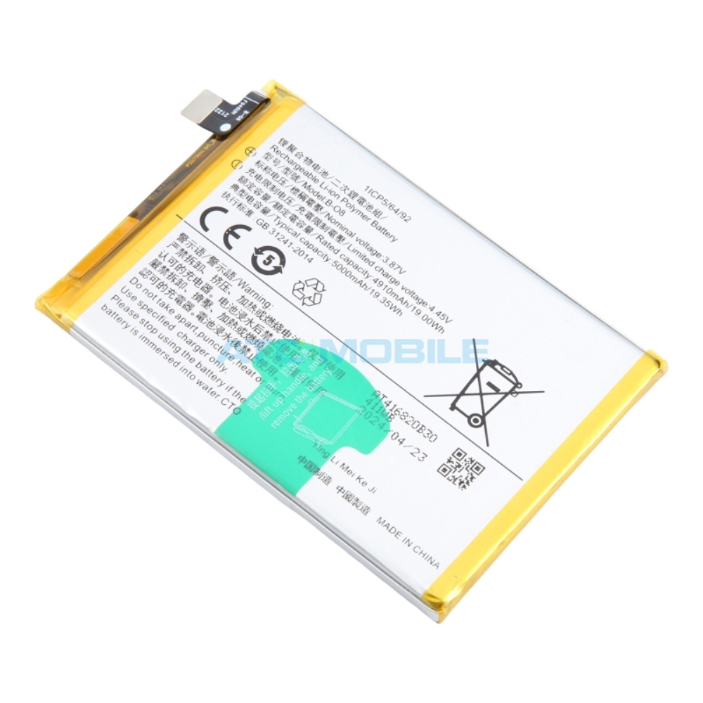 B-O8-OEM Displej + dotyk Vivo Y72 5G (V2041) černý