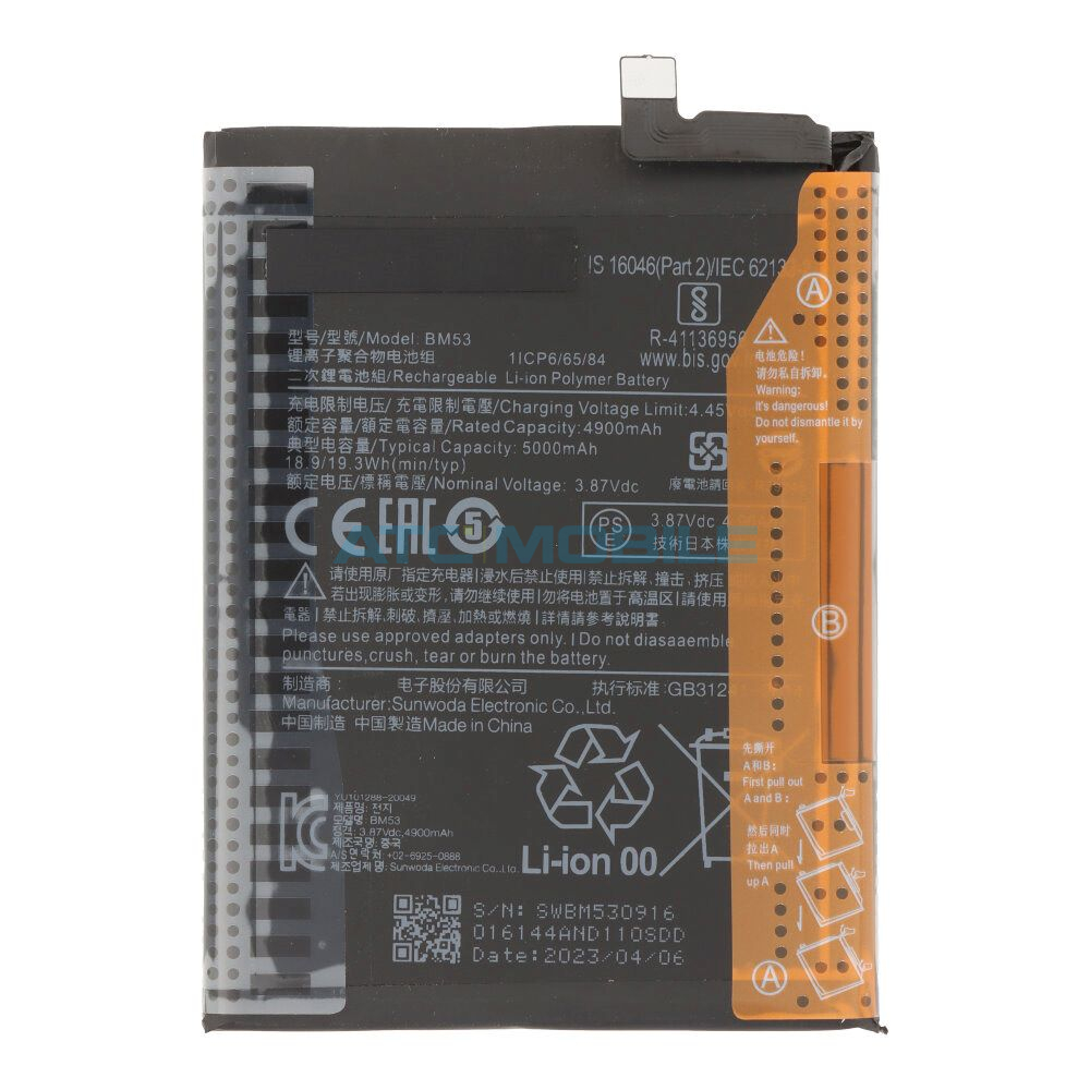 Baterie Xiaomi BM53 5000 mAh (10T 5G, 10T Pro 5G) Baterie Xiaomi BM53 5000 mAh (10T 5G, 10T Pro 5G)