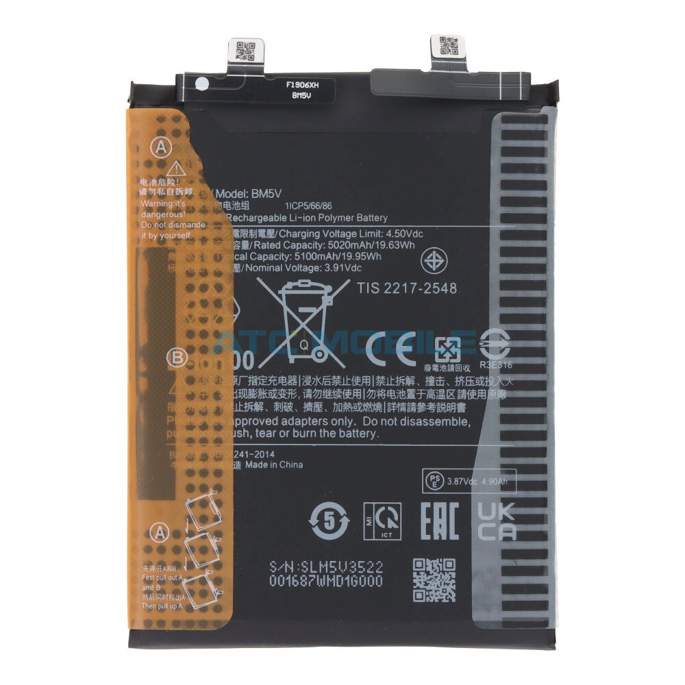 BM5V Displej + dotyk + kryt Xiaomi Redmi Note 13 Pro 5G čern&yacute; (Service Pack) - 5600020N1600 